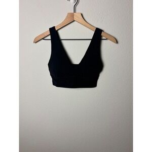 Lululemon Align V-Neck Bra Light Support C/D Cup Black W2DPOS Women Size 6